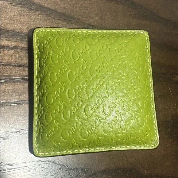 Coach Vintage Leather Flower Paperweight - Picture 4 of 4